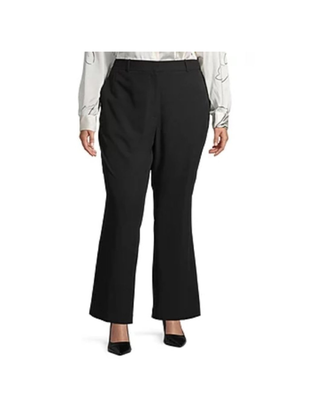 Worthington Plus Size Womens Trousers Modern